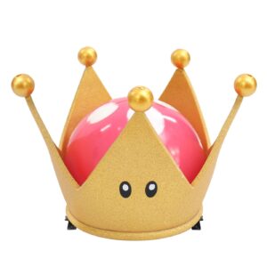 C-ZOFEK Bowsette Crown Gold Plastic Halloween Cosplay for Women (Gold)