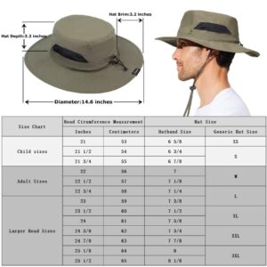 G GIEPHT Fishing Hat for Mens Womens Sun Hat Wide Brim Bucket Hat SPF UV Protection XL XXL Large Size Big Head Tall Oversized Mesh Breathable Vented Summer Beach Hiking Safari Golf Outdoor Gardening