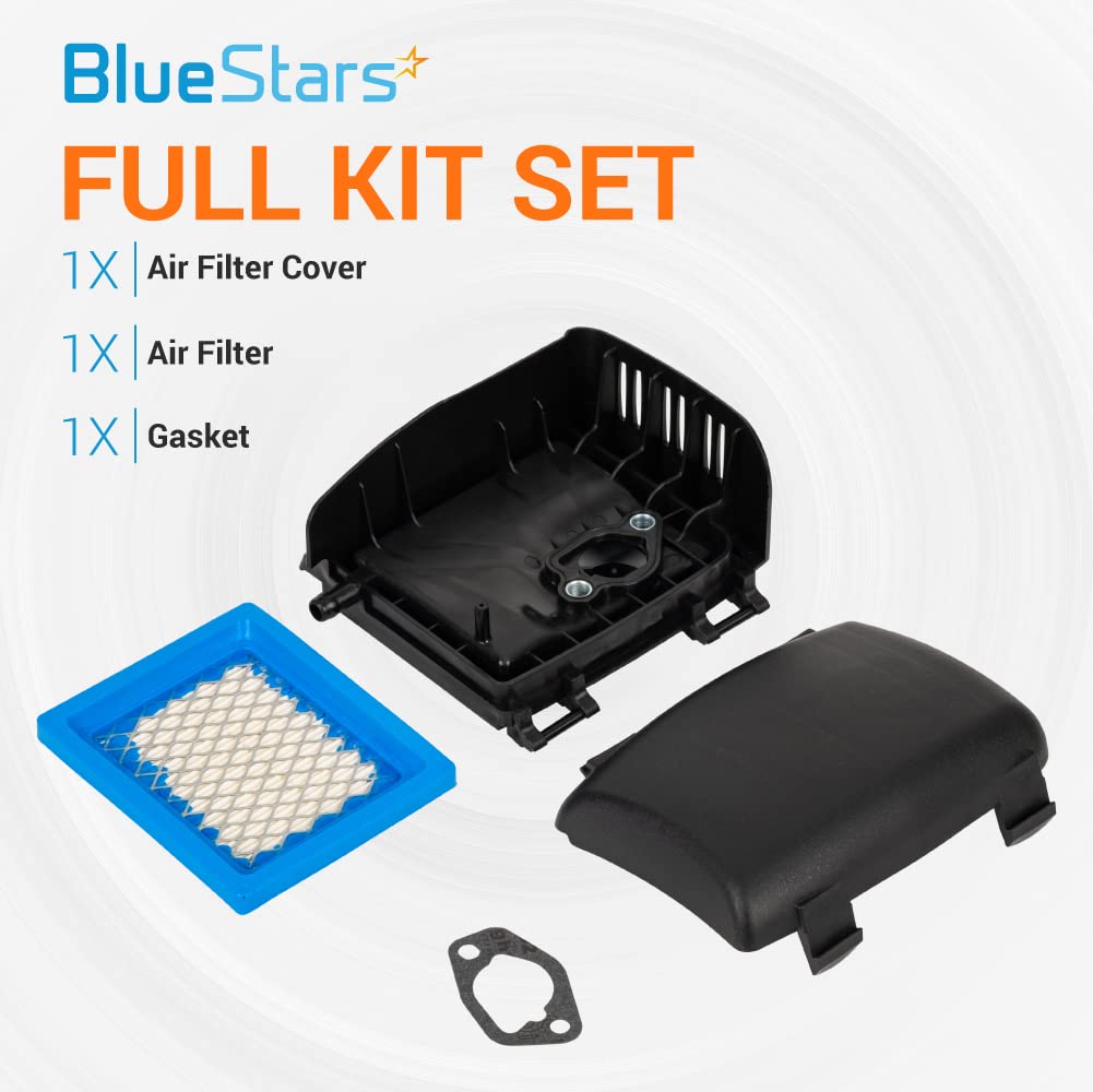 BlueStars 14 743 03-S Air Filter Cover Base Cleaner Kit - For Kohler XT650 XT675 Engines Husqvarna Toro 22" Recycler Lawn Mower - Replaces 14-096-119-S 14-743-03-S 14-094-27-S