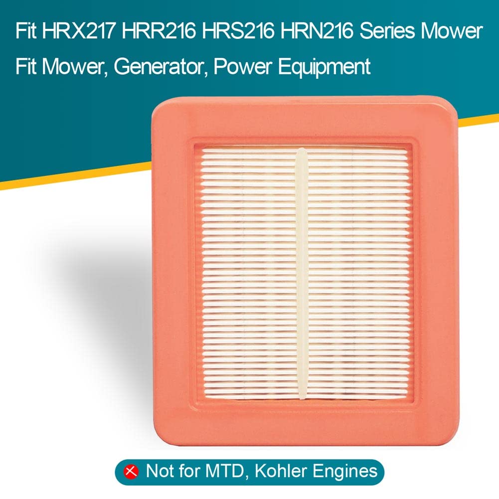 Emmawin 17211-Z8B-901 Air Filter, 4 Pack HRX217 Air Filter for Honda GCV160LA1 GCV190LA Engine Harmony II HRR216 HRR216K9VKAA HRS216 HRN216 Walk Behind Mower