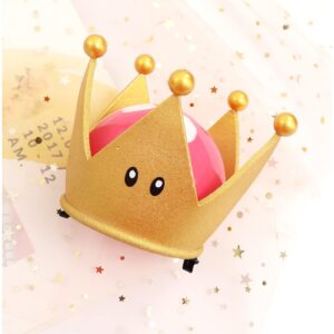 C-ZOFEK Bowsette Crown Gold Plastic Halloween Cosplay for Women (Gold)