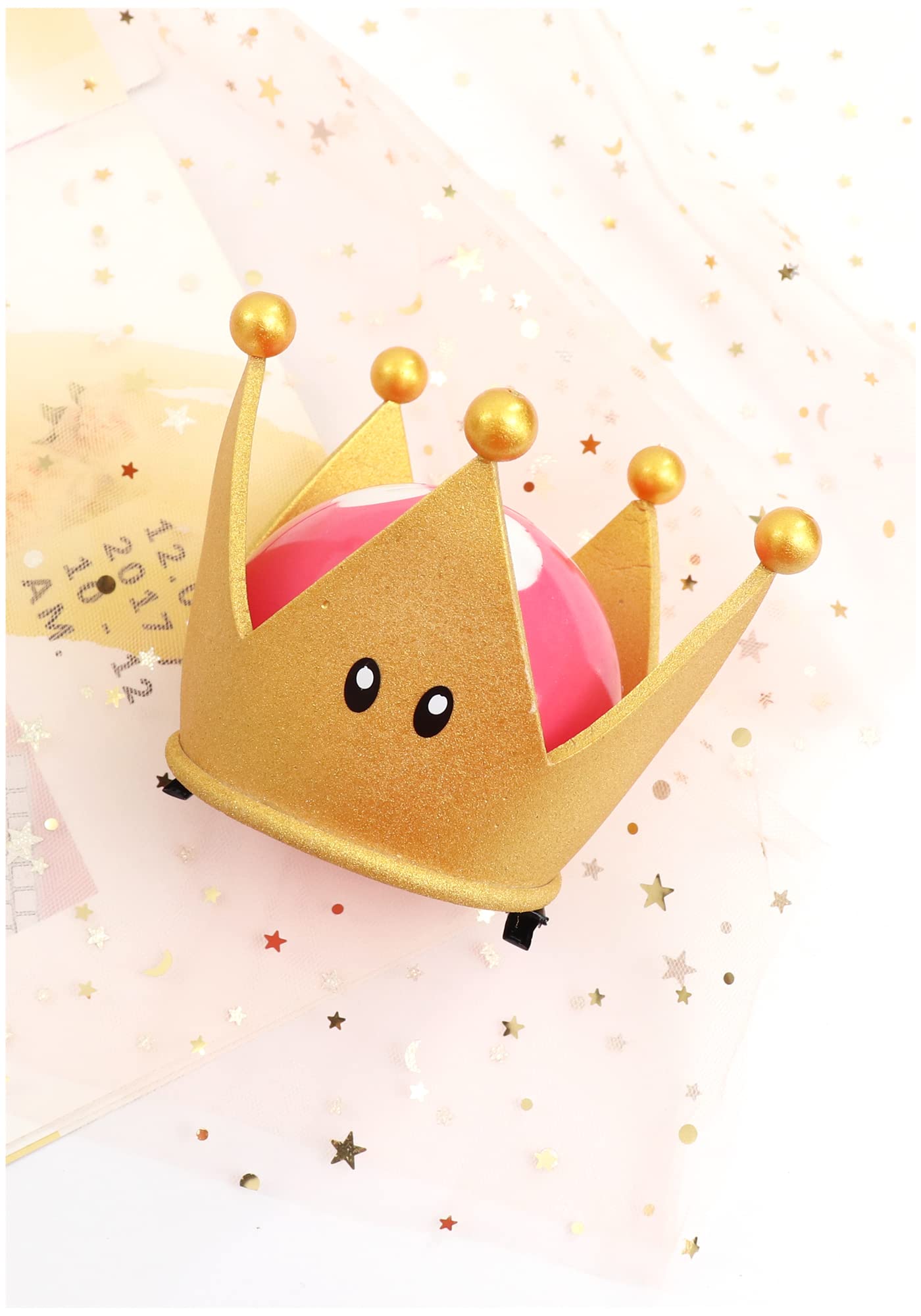 C-ZOFEK Bowsette Crown Gold Plastic Halloween Cosplay for Women (Gold)