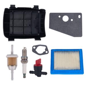 mikatesi 14-096-133-s xt650 air filter & cover kit for kohler xt650 xt675 series lawn mower engines with spark plug fuel fitler kit