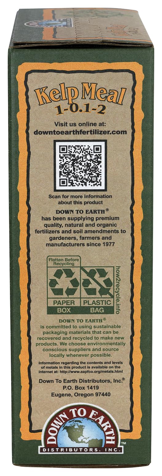 Down to Earth Organic Kelp Meal Fertilizer Mix 1-0.1-2, 4 lb