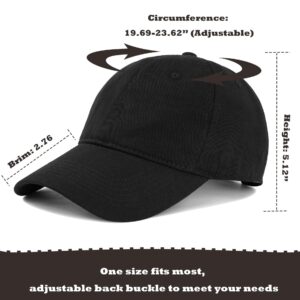 Durio Womens Baseball Caps Cute Baseball Hat Summer Sun Visor Hats Baseball Cap Men Adjustable Baseball Hats for Women Black One Size