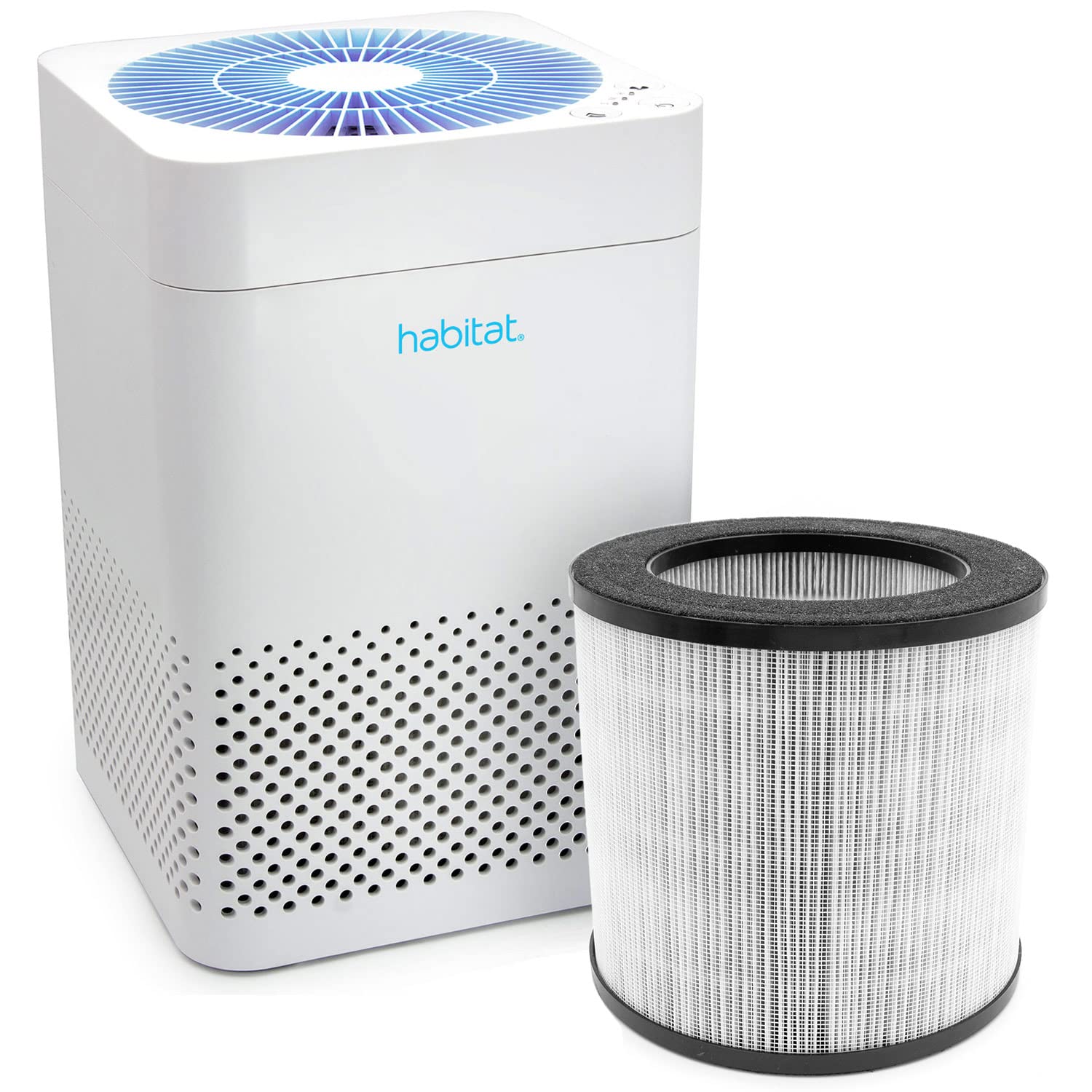 Habitat 150A(e) True HEPA Filtration Air Filter System, Realtime Air Quality Sensor, Covers up to 150ft², Removes 99.97% of Airborne Particles and Viruses, Relacement Filter, HEPA 13 (Pack of 1)