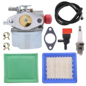 aylux 640017b carburetor with air filter for tecumseh 640004 640014 640117 640025 640025b ohh45 ohh50 ohh55 ohh60 ohh65 engine craftsman lawn mower