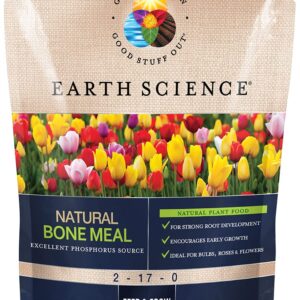 Earth Science – Natural Bone Meal Plant Food – Plant Mix for Bulbs, Gardens, Potted Plants, Trees, and Shrubs 3lb