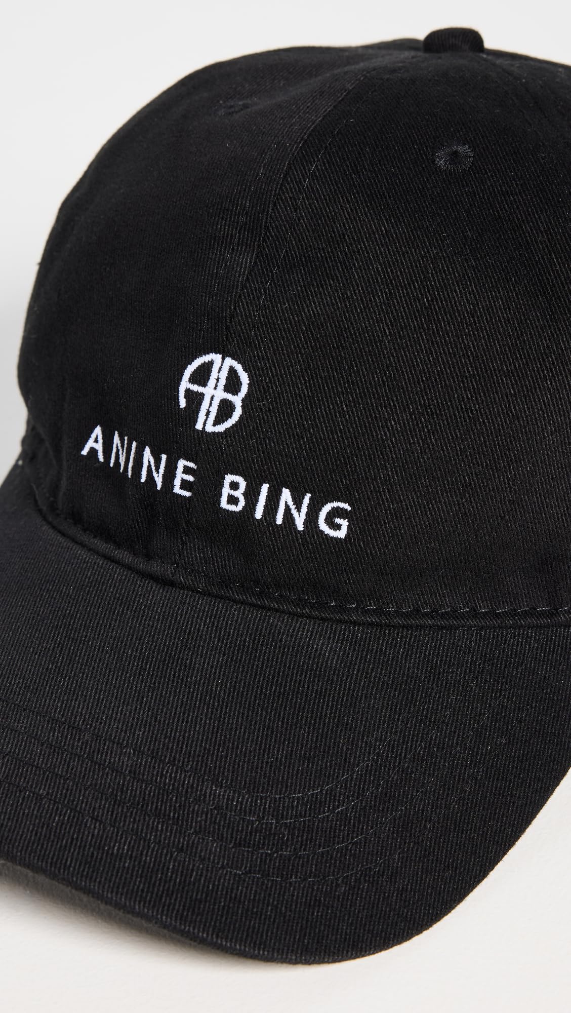 ANINE BING Women's Jeremy Baseball Cap, Black, One Size