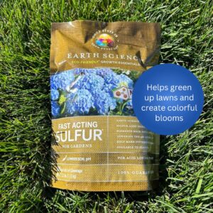 Earth Science Fast Acting Sulfur - Instantly Lower pH of Soil & Reduce Nutrient Runoff for Improved Growth & Color - Long Lasting Lawn Care for Acid Loving Plants (5lb)