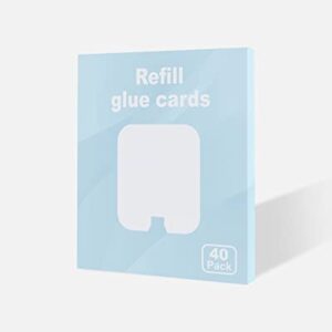 40 Pack Refill Glue Cards Compatible with SH502 and Dynatrap DT3005W Dot Indoor Fly Trap Plug-in Insect Trap Replacement Sticky Glue Boards