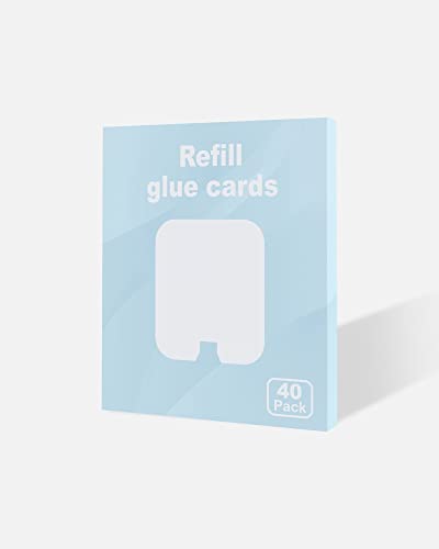 40 Pack Refill Glue Cards Compatible with SH502 and Dynatrap DT3005W Dot Indoor Fly Trap Plug-in Insect Trap Replacement Sticky Glue Boards