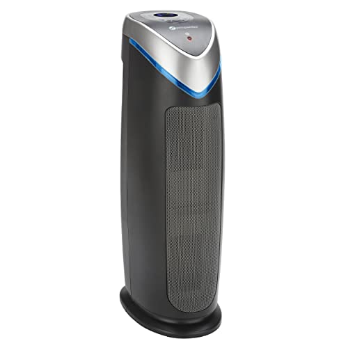 GermGuardian Air Purifier with HEPA Filter, Removes 99.97% of Pollutants, Covers Large Room up to 743 Sq. Foot Room in 1 Hr, UV-C Light Helps Reduce Germs, Zero Ozone Verified, 22", Gray, AC4870