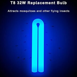 BF190 Replacement Bulb Compatible with Flowtron BK-40D Bug Zapper, 10 Inch FUL32T8/BL U Type Replacement Light Bulb for 32W Outdoor Electronic Insect Mosquito Killer, 2 Pack