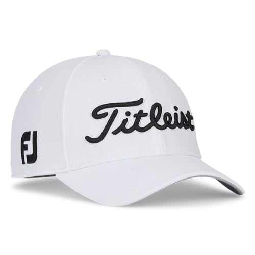 Titleist Tour Elite Golf Hat White/Black Large/X-Large