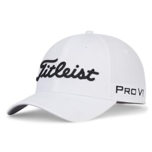 Titleist Tour Elite Golf Hat White/Black Large/X-Large