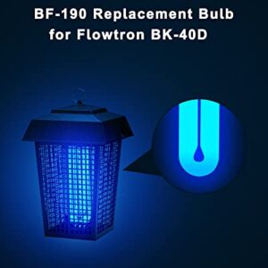 BF190 Replacement Bulb Compatible with Flowtron BK-40D Bug Zapper, 10 Inch FUL32T8/BL U Type Replacement Light Bulb for 32W Outdoor Electronic Insect Mosquito Killer, 2 Pack