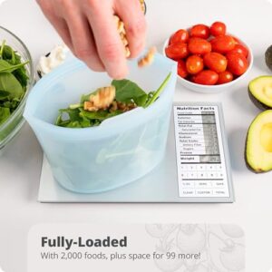 Greater Goods Perfect Portions Nutrition Scale for Meal Planning, Tracking Nutrition Value, and Macro Counting (Non-Backlit Model)