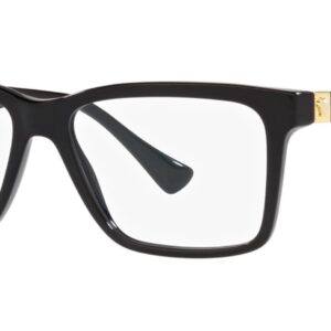 Versace VE 3328 GB1 Black Plastic Rectangle Eyeglasses 56mm