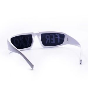 LEGNOVAULT Ferxxxo Glasses, Gafas del ferxxxo, Feliz cumpleaños ferxxxo, Ferxxxo Merch, Sports Sunglasses (White)