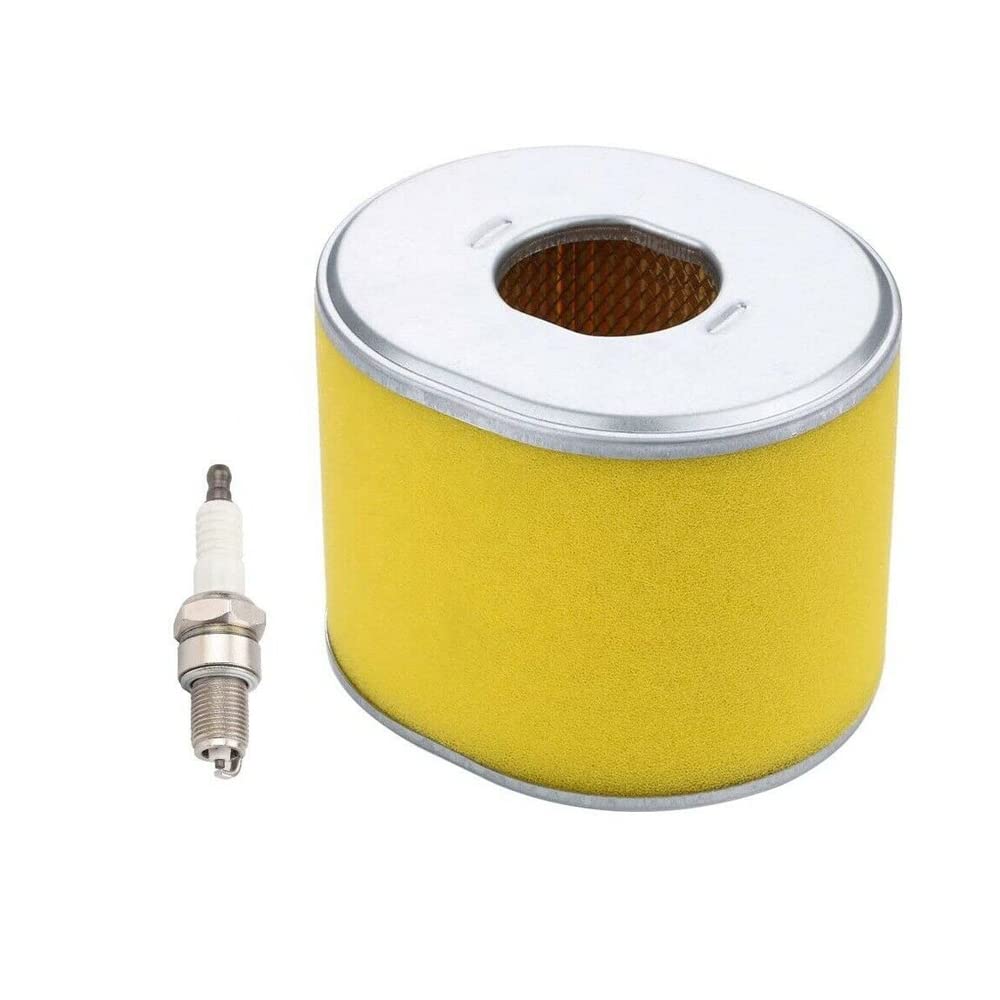 GX390 GX340 Air Filter Spark Plug - Exact Fit For Honda GX 340 GX 390 11HP 13HP Engine - Replaces 17210-ZE3-505 17210-ZE3-010 Air Filter with Spark Plug