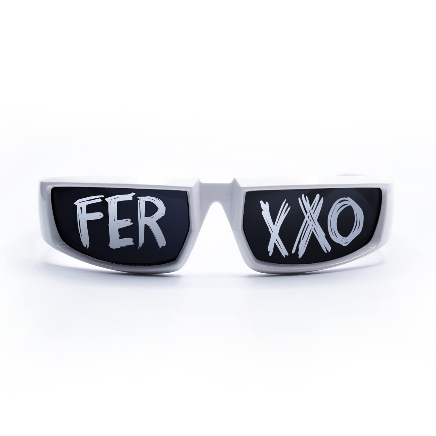 LEGNOVAULT Ferxxxo Glasses, Gafas del ferxxxo, Feliz cumpleaños ferxxxo, Ferxxxo Merch, Sports Sunglasses (White)