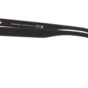 Versace VE 3328 GB1 Black Plastic Rectangle Eyeglasses 56mm