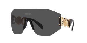 versace unisex sunglasses dark grey frame, dark grey lenses, 0mm