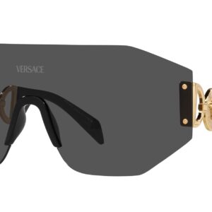 Versace Unisex Sunglasses Dark Grey Frame, Dark Grey Lenses, 0MM