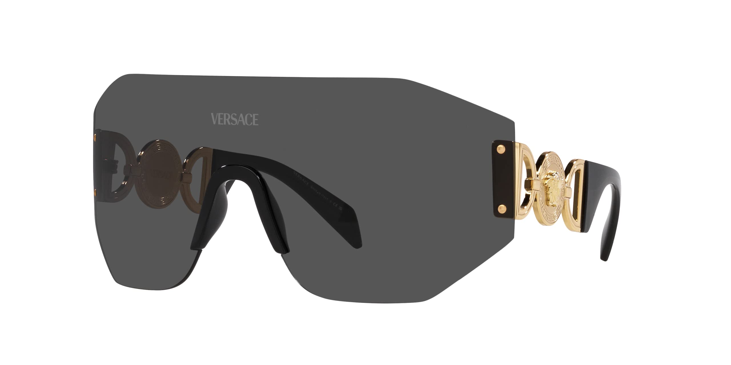 Versace Unisex Sunglasses Dark Grey Frame, Dark Grey Lenses, 0MM