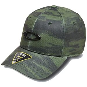 oakley men's tincan cap, brush tiger camo green, large-x-large