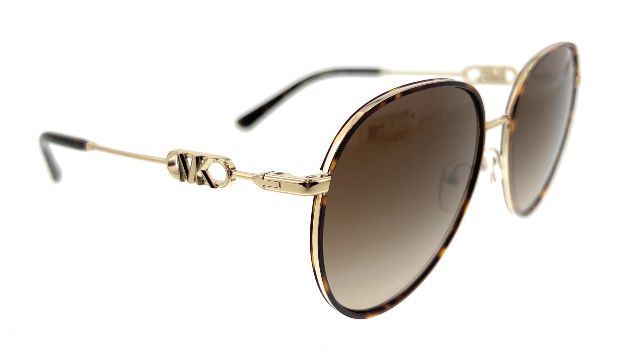 Michael Kors MK1128J Empire Aviator Light Gold Tortoise/Brown Gradient One Size