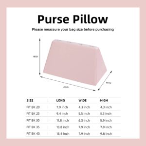 DGAZ Purse Pillow Shaper Insert,Luxury Handbag Tote Shapers, Memory Foam- Fits Birkin 25/30/35/40 Bag (Pink, BK25)