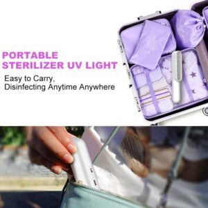 VANELC UV Light Sanitizer Wand, Portable UVC Travel Wand Ultraviolet Disinfection lamp Without Chemicals for Hotel Household Wardrobe Toilet Car Pet Area