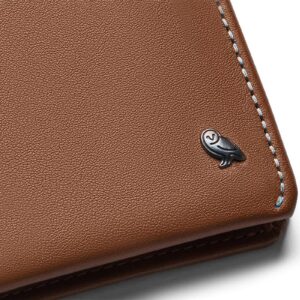 Bellroy Coin Wallet (Slim Coin Wallet, Bifold Leather Design, Holds 4-8 Cards, Magnetic Closure Coin Pouch) - Hazelnut