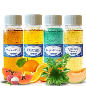 tropical scents 2.0 fl oz fragrances pack, orange, tropical fruits, tropical breeze & summer melons, for use in water vacuums like hyla, rainbow, sirena, diffusers, aromatherapy, not made by rexair