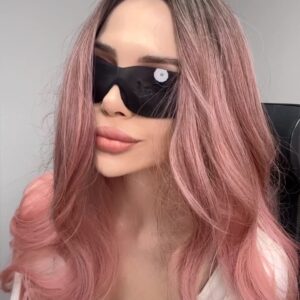 Star Y2K Sunglasses for Women,Rimless Shield, Wrap Around Glasses 2000S Trendy Aesthetic, Black Shades