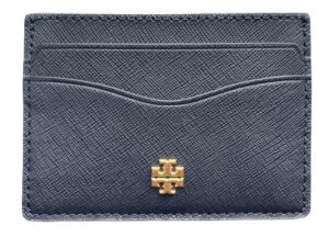 tory burch emerson slim card case 136101 tory navy 405