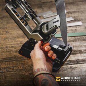 Work Sharp Professional Precision Adjust Knife Sharpener Tool, complete angle adjustable knife sharpening system