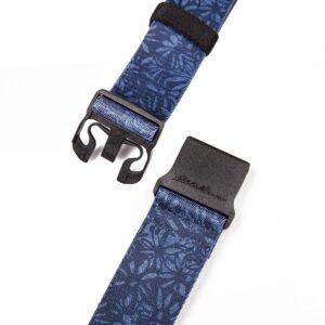 Eddie Bauer Women's Active Stretch Webbing Belts, Blue Graphic, One Size