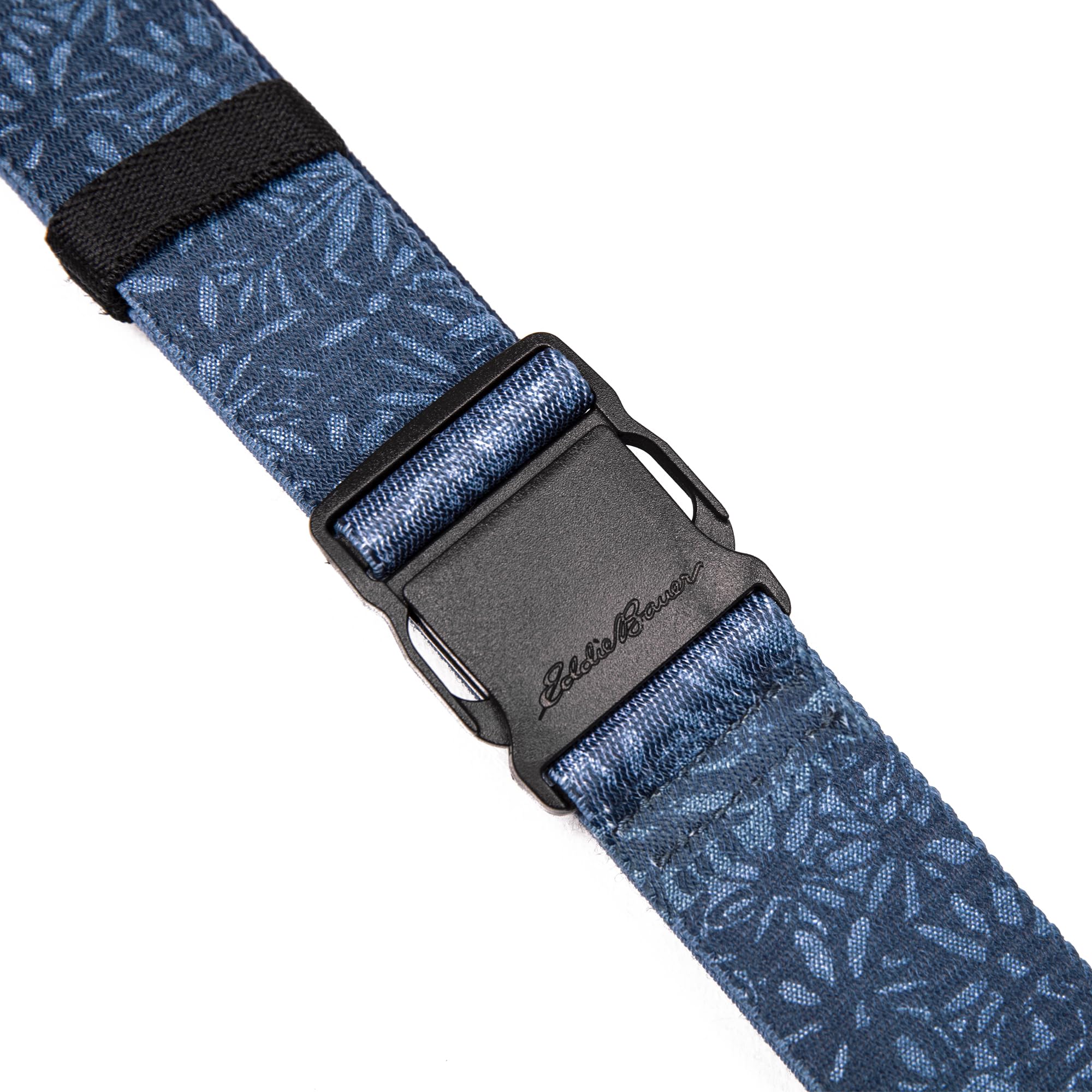 Eddie Bauer Women's Active Stretch Webbing Belts, Blue Graphic, One Size