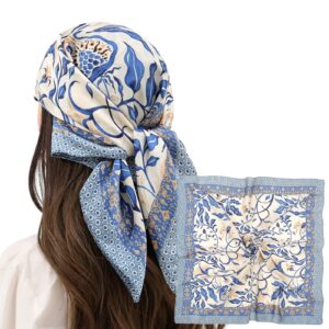 riiqiichy womens head hair scarf like satin silk scarf sleeping hair wrapping night 27.5"