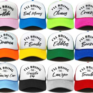 Funky Junque Trucker Hat - 12 Pk - IBT (Alibi,B-Money,Chaos,Crazy,Drama,F-Bombs,Edibles,Booze,G-Car,G-Rap,Lawyer,Trouble)