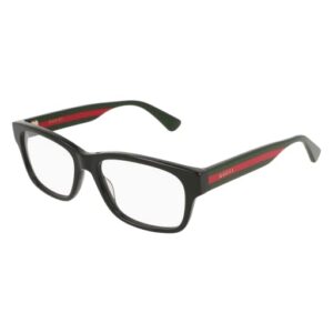 Gucci GG0343O Rectangular Eyeglasses + Bundle with eSHADES Luxury Eyewear Kit