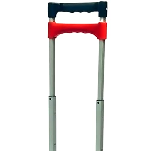 Magna Cart Stair Climbing 6-Wheel Folding Aluminum Hand Truck Dolly Cart with Tote Attachment Ideal for Moving Boxes, Groceries, Heavy Equipment, Red