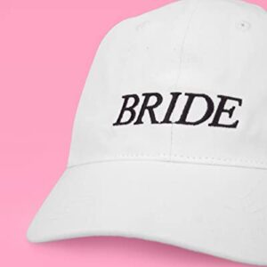 xo, Fetti Bride Baseball Hat Bachelorette Party Decorations White | Bride to Be Gift, Engagement Party Supplies, Cool Bride