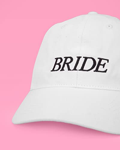 xo, Fetti Bride Baseball Hat Bachelorette Party Decorations White | Bride to Be Gift, Engagement Party Supplies, Cool Bride