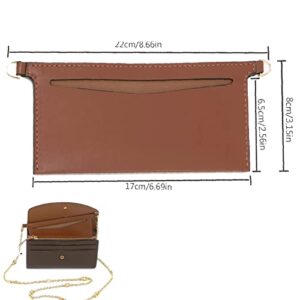 Lckaey Purse kit Emily wallet for Sarah bag, chain accessories, organizer shoulder bag Y001-brown