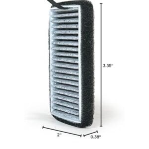 Nispira DSTx 2.0 Air Purifier Carbon HEPA Filter Replacement | Compatible with Clarifion Plug in Air Ionizer | Remove Smoke, Pet Dander, Odor | Pack of 3