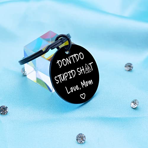 Aisity Funny Gifts for Teen Boys Girls for 18th Birthday Christmas Easter Gifts for Teens Teenagers Stocking Stuffers Don't Do Stupid Shit Key Chain for Teen Girl Trendy Cool Stuff